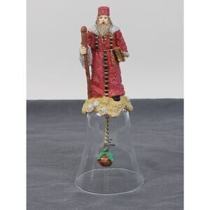 Vintage 90s Christmas Thru the Ages Tzarist Russian Santa Claus Bell by NOVELINO